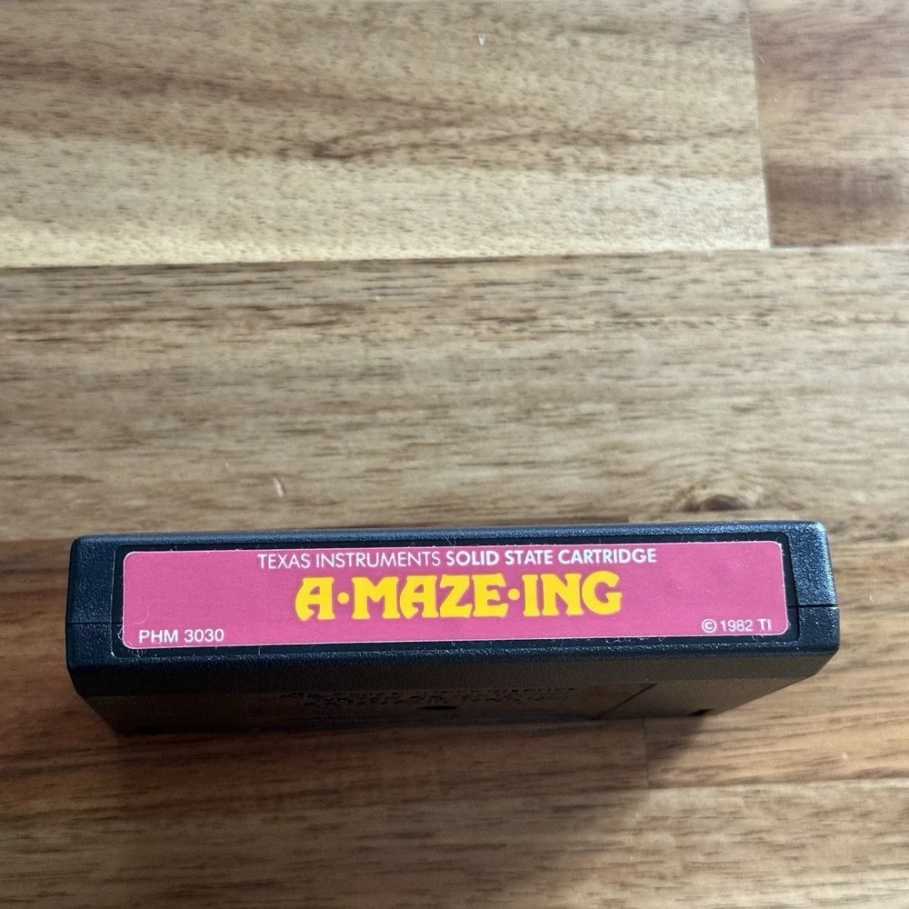 Texas Instruments A-MAZE-ING Game Cartridge for TI99/4A Complete In Box 1982 CIB